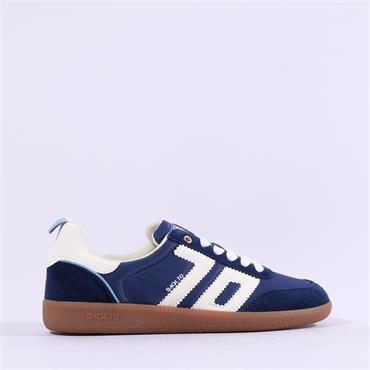 Back70 Ghost Gumsole Nylon Suede Trainer - Blue